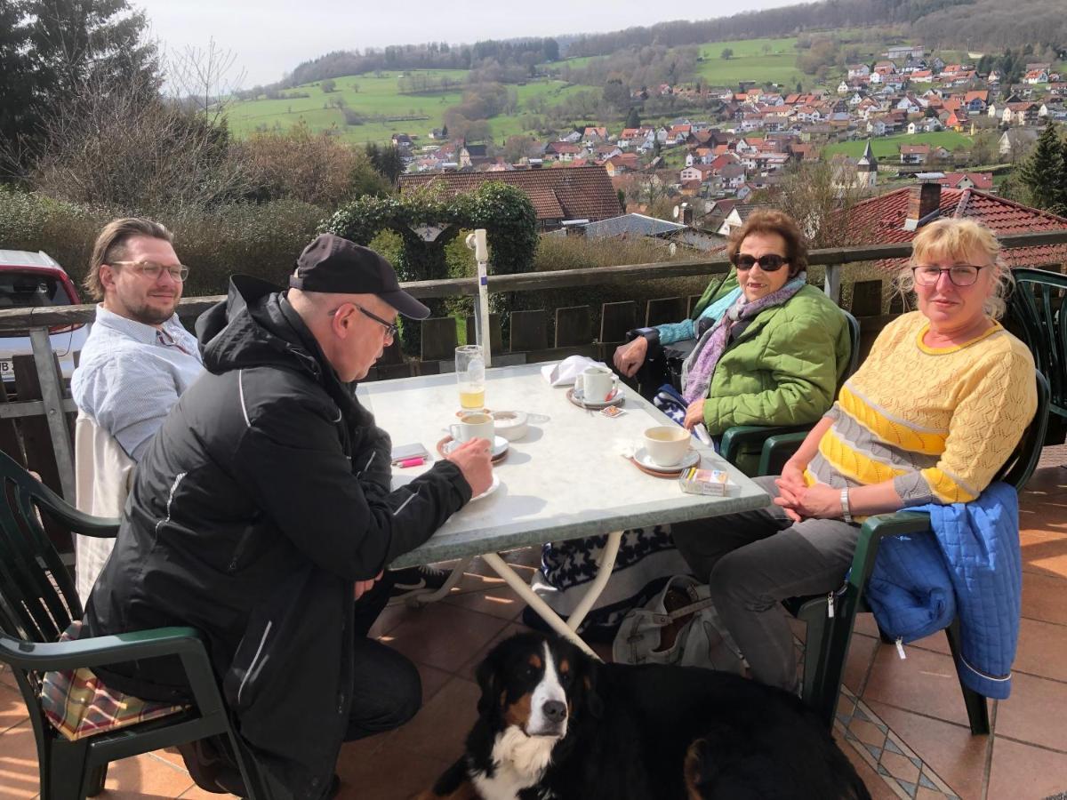 Cafe Pension Sonnenkanzel Staatsbad Brückenau Exterior foto
