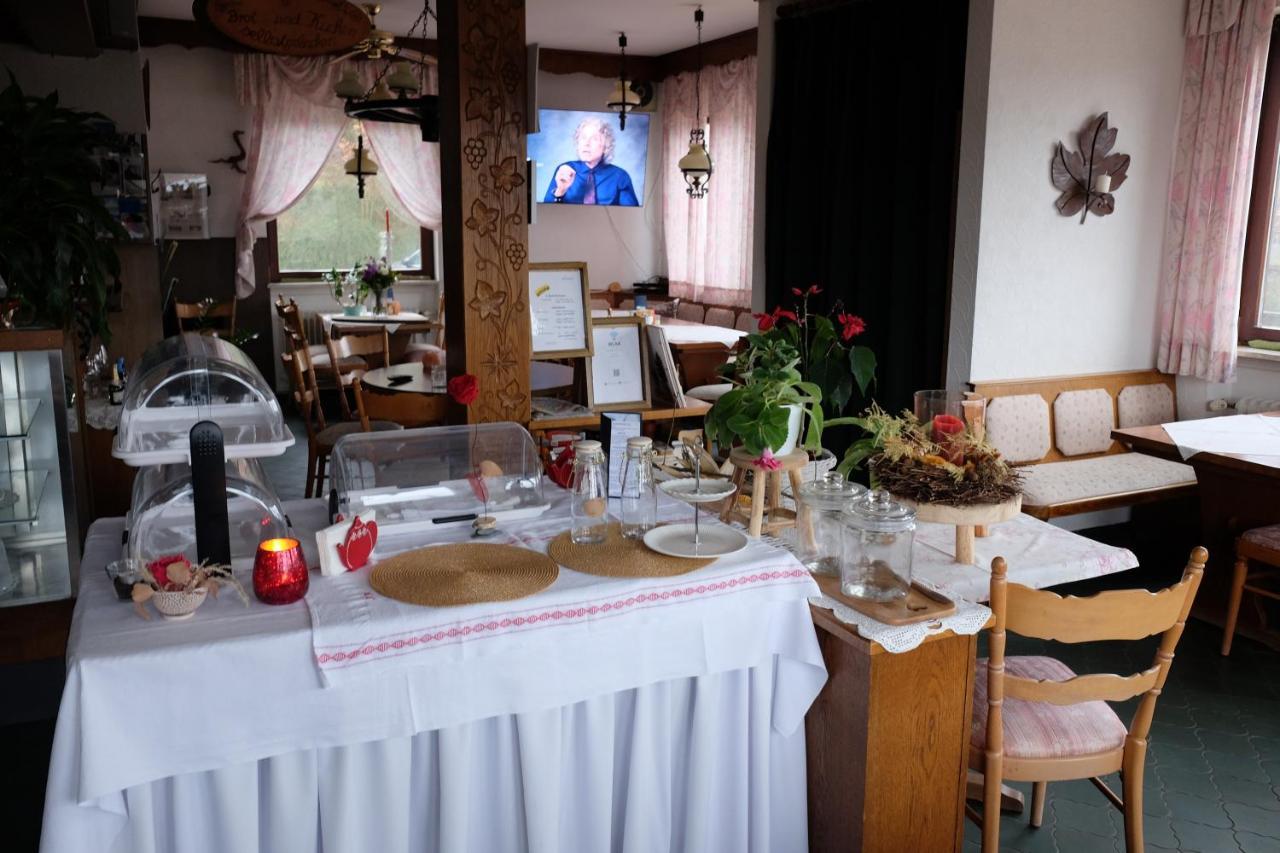 Cafe Pension Sonnenkanzel Staatsbad Brückenau Exterior foto